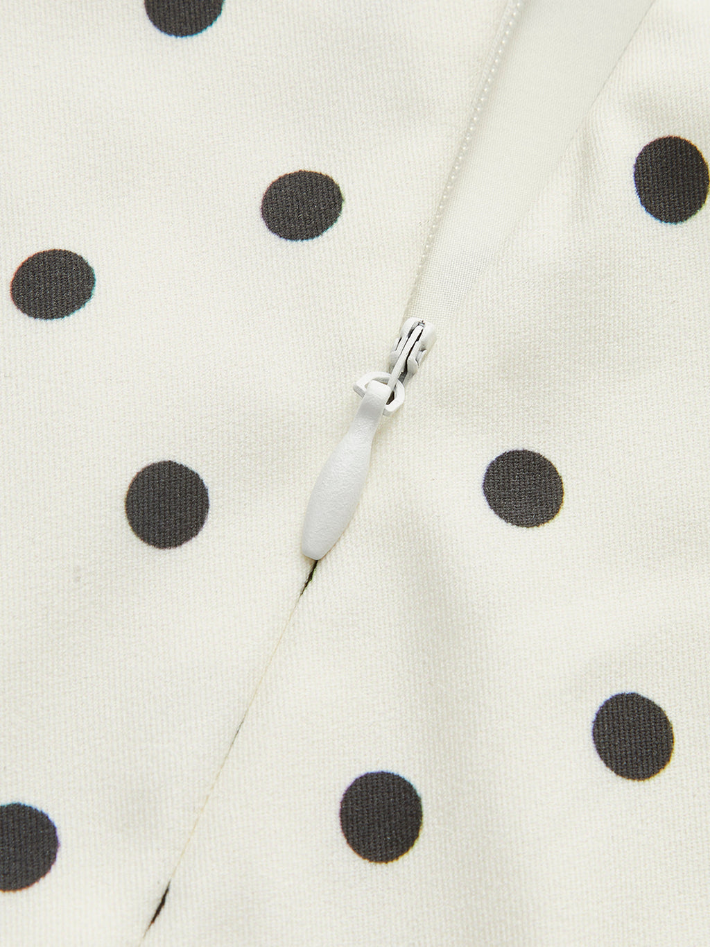 Polka Dot Lace-Up Back Dress