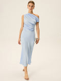 Off-shoulder Midi Dress