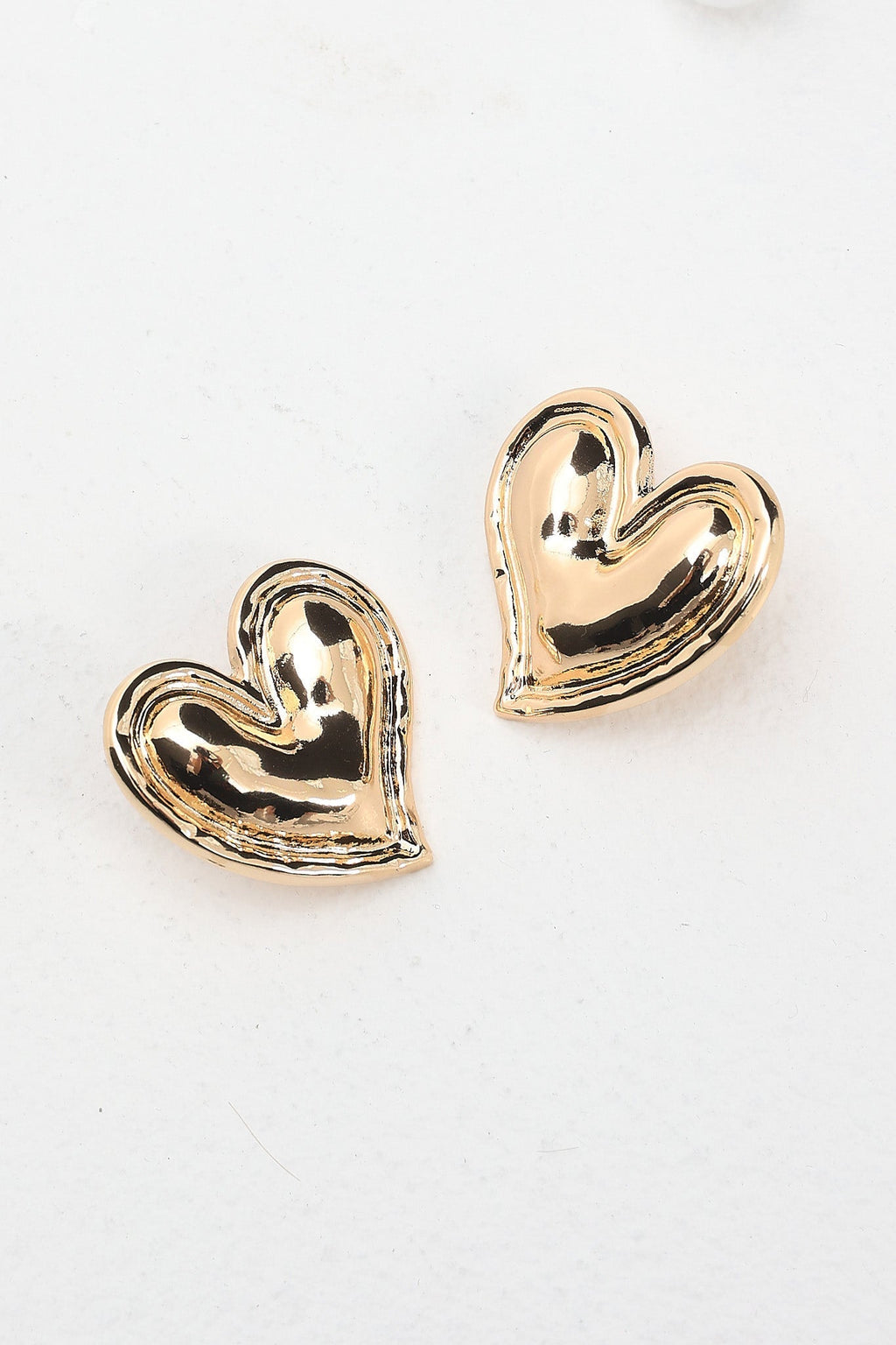 All My Love Heart Earrings Gold