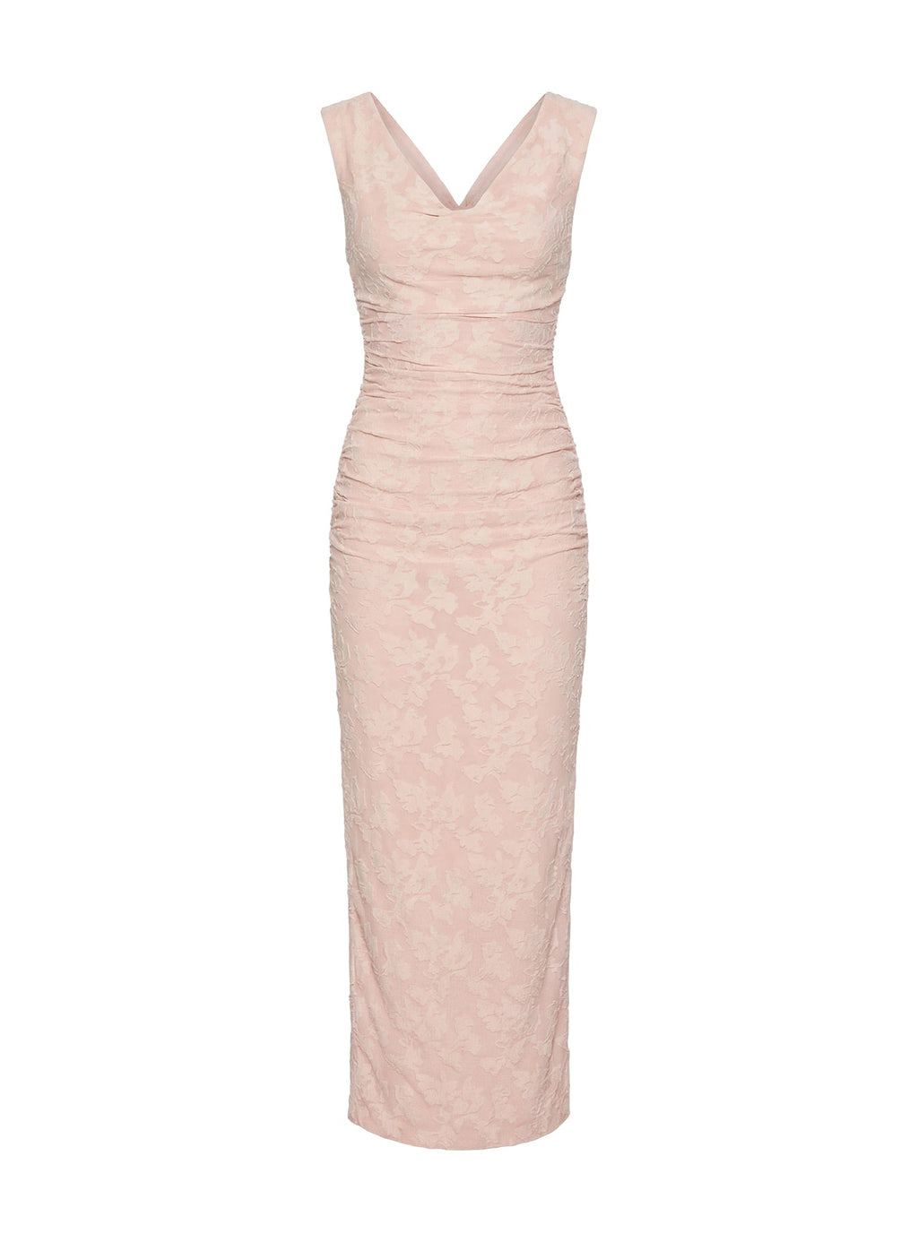 Kristeen Cowl Neck Maxi Dress Blush Pink