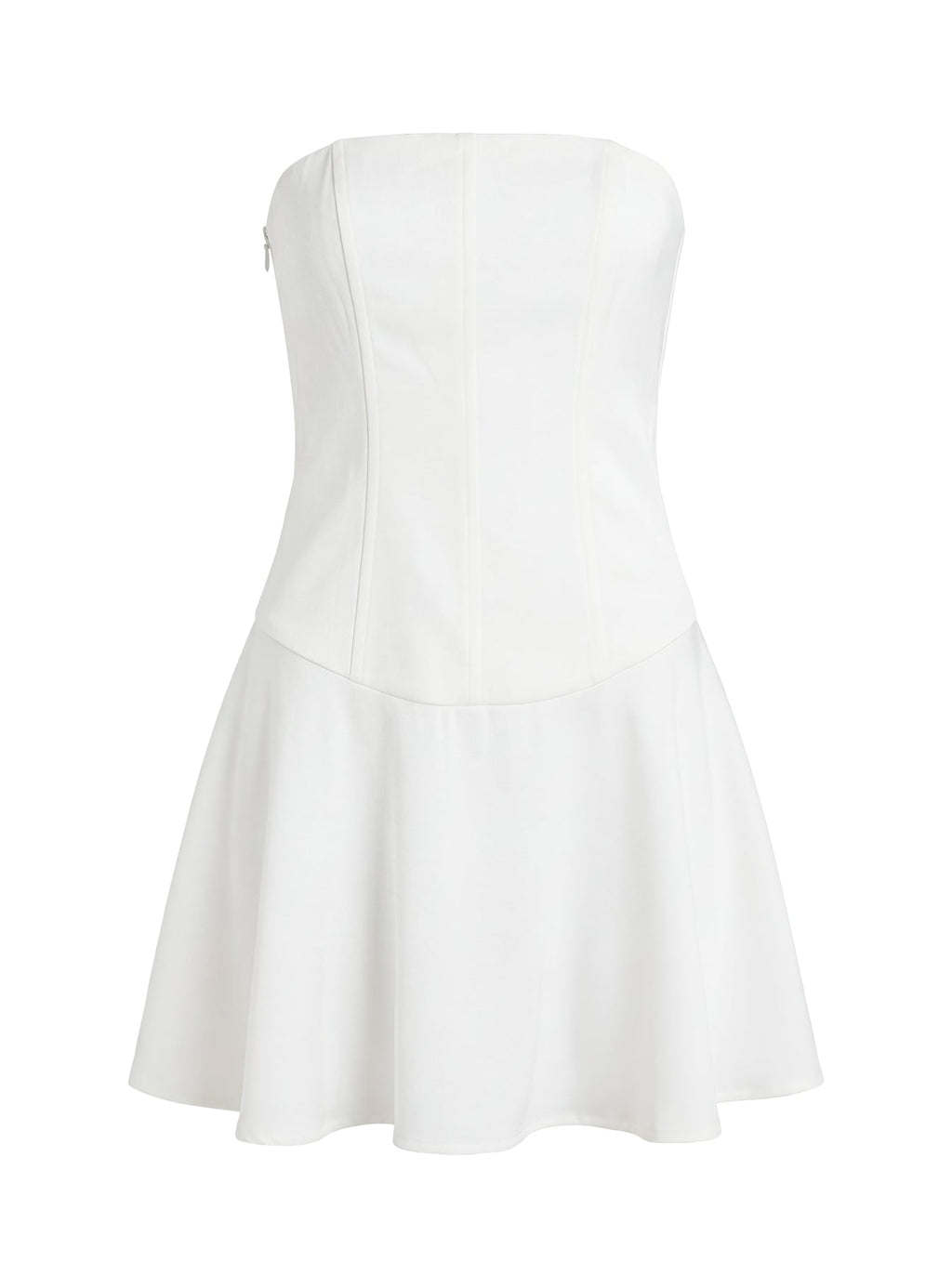 Natalisa Strapless Corset Mini Dress White